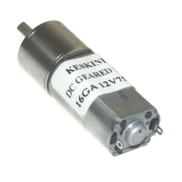 KGA16 12V 750Rpm 16mm Redüktörlü Dc Motor