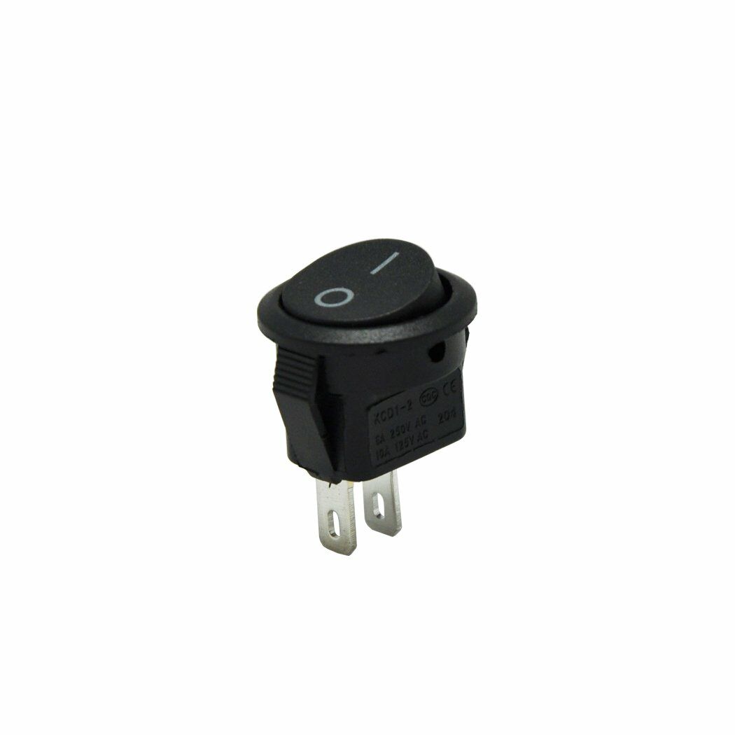 Yuvarlak Mini Anahtar On-Off - Siyah 2P