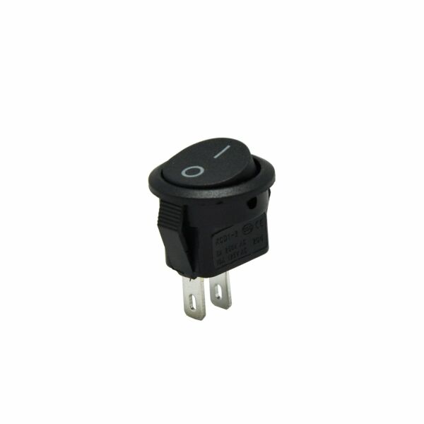 Yuvarlak Mini Anahtar On-Off - Siyah 2P