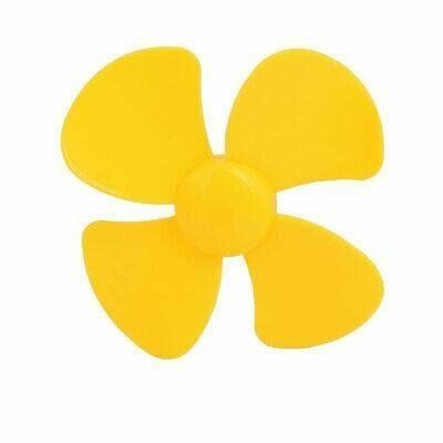 4 Kanatlı Plastik Pervane Ø56mm - Sarı