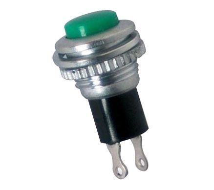 Küçük Metal Push Buton - Yeşil