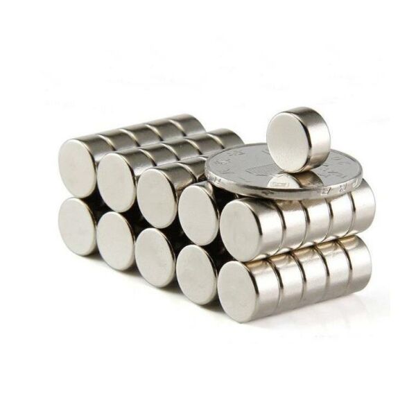 10x5mm Neodyum Yuvarlak Mıknatıs Süper Güçlü Magnet
