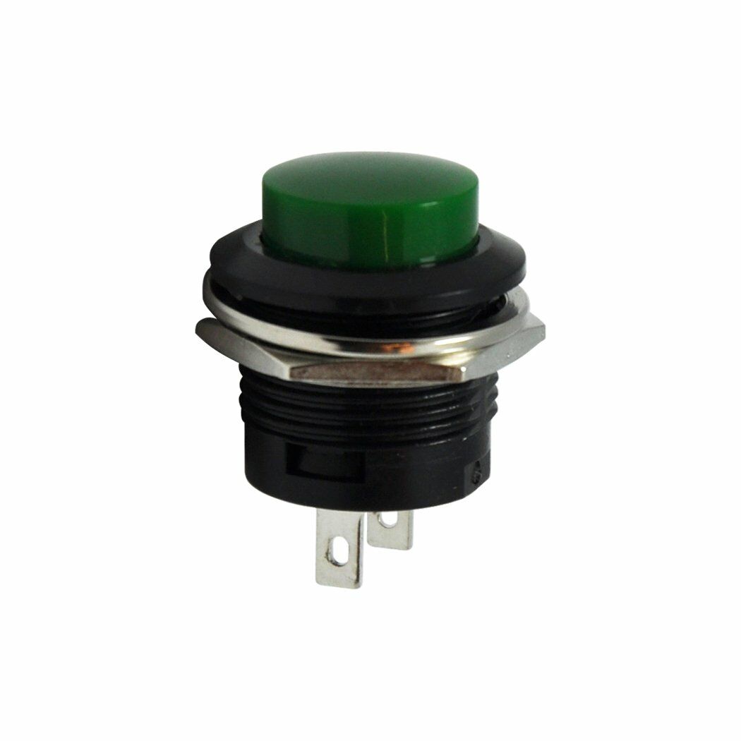 Plastik Push Buton 16MM  - Yeşil