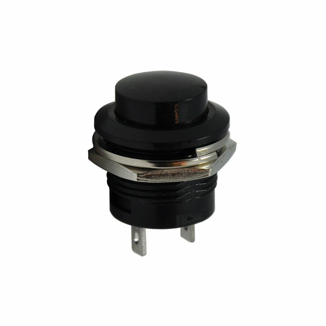 Plastik Push Buton 16MM  - Siyah