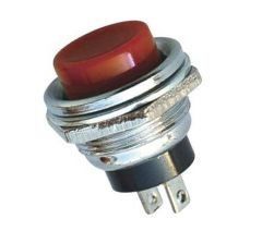 Metal Push Buton 16MM  - Kırmızı