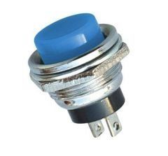 Metal Push Buton 16MM  - Mavi