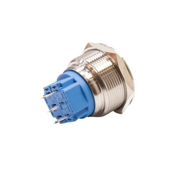 25B-P1 25mm Düz Yaylı Metal Buton