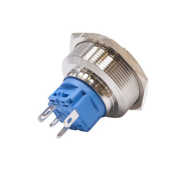 30B-G1Z-E 30mm Çıkık Anahtarlı Işıklı Metal Buton - Sarı