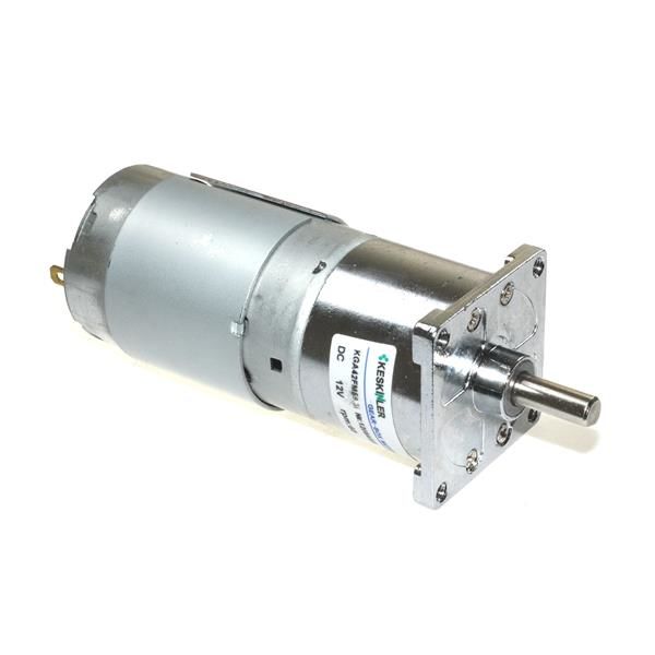 KGA42 12V 60Rpm 42mm Redüktörlü Flanşlı Uzun Dc Motor