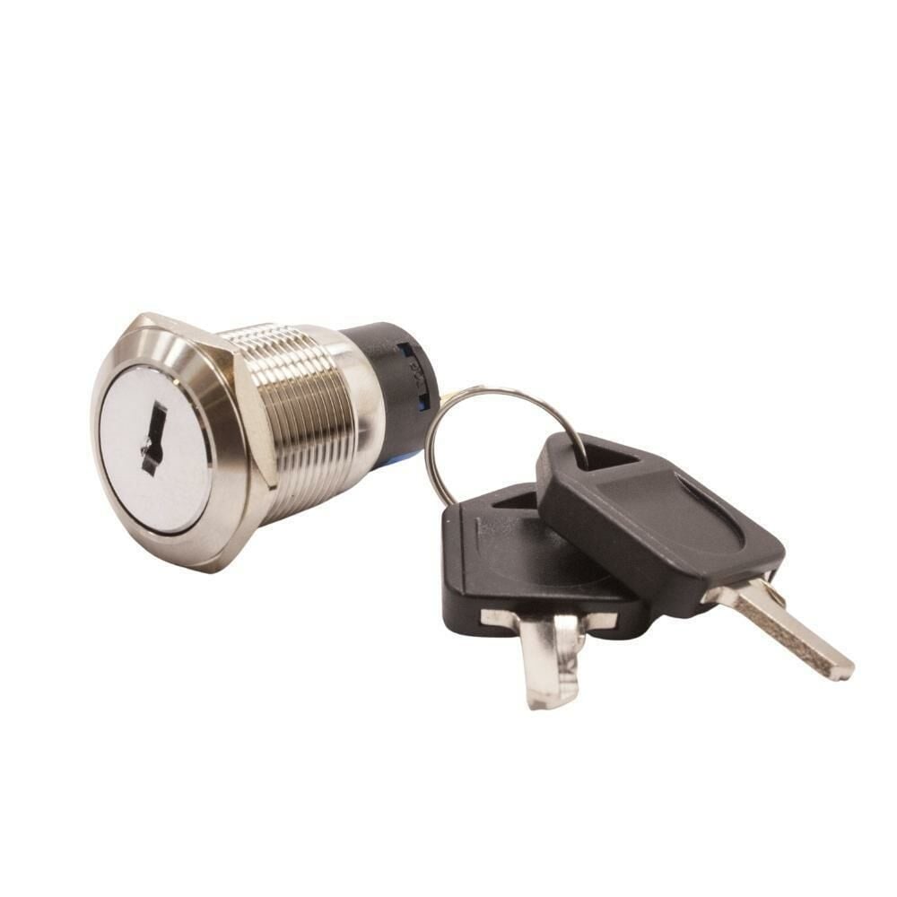 19Y-P1 19mm Anahtarlı Kalıcı Mandal Buton 0-1