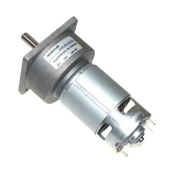 KGA60 24V 100Rpm 60mm Redüktörlü Flanşlı Dc Motor