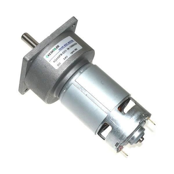 KGA60 24V 100Rpm 60mm Redüktörlü Flanşlı Dc Motor
