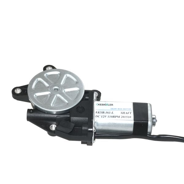 KKYR-R 12V DC 110RPM Şaftlı Sol Cam Kaldırma Motoru