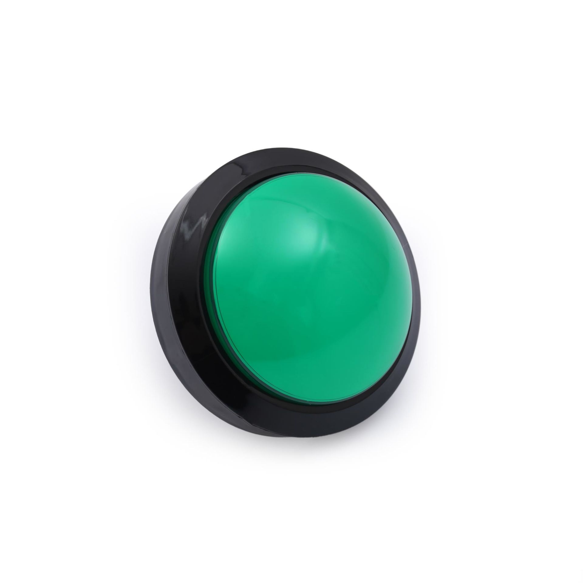 100MM 12V Işıklı Oyun Makina Buton Yuvarlak - Yeşil