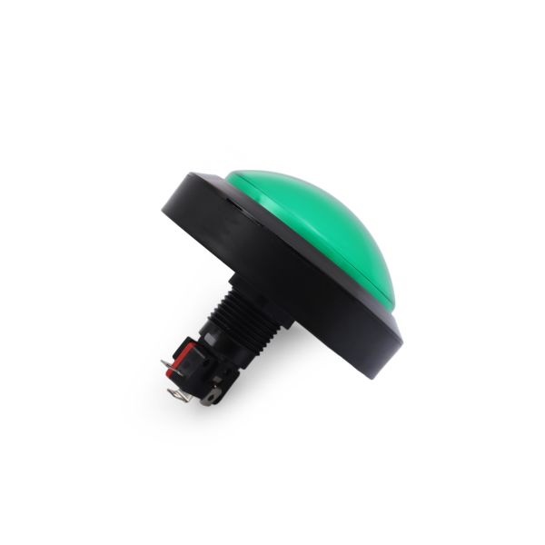 100MM 12V Işıklı Oyun Makina Buton Yuvarlak - Yeşil