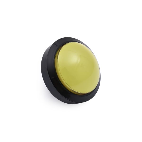 100MM 12V Işıklı Oyun Makina Buton Yuvarlak - Sarı