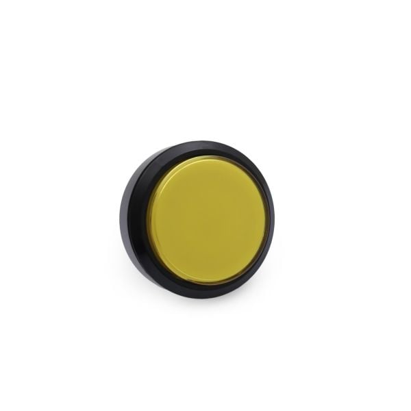 60MM 12V Işıklı Oyun Makina Buton Düz Yuvarlak - Sarı