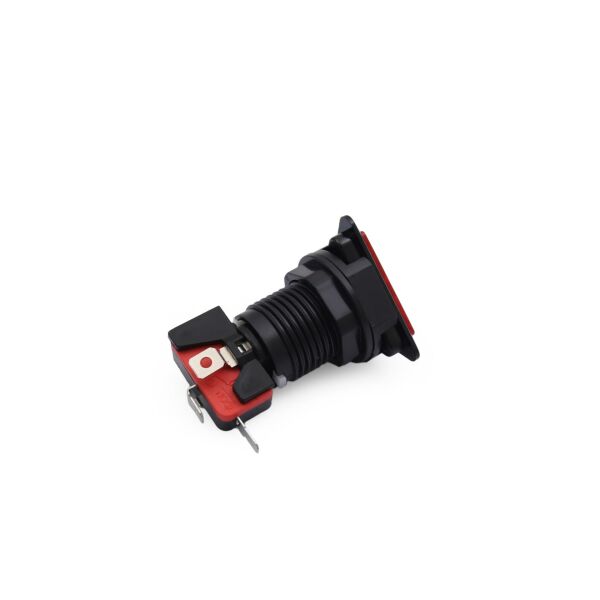 40MM 12V Işıklı Oyun Makina Buton Üçgen - Kırmızı