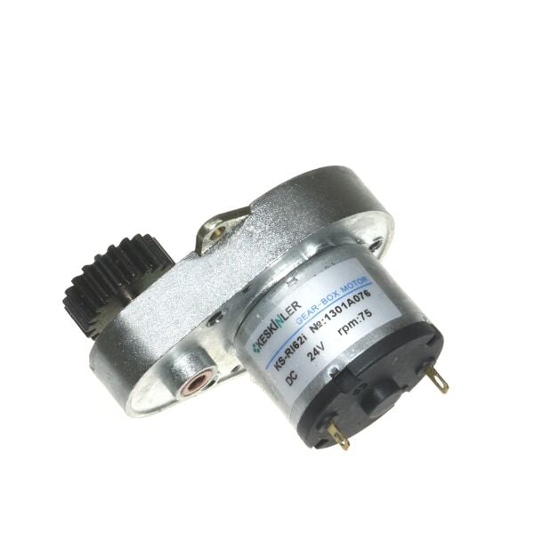 KSR 24V 75Rpm Redüktörlü ( Küçük Dişli Bağlı) DC Motor