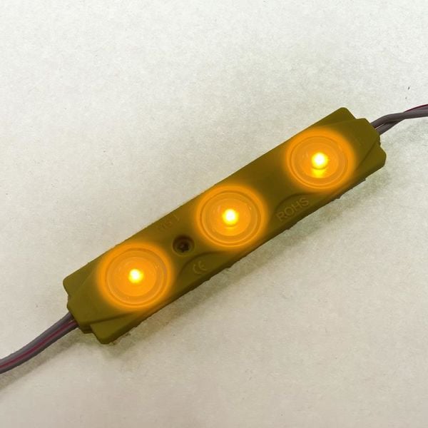 3'lü Mercekli Modül Led - Sarı 12V 1.2W